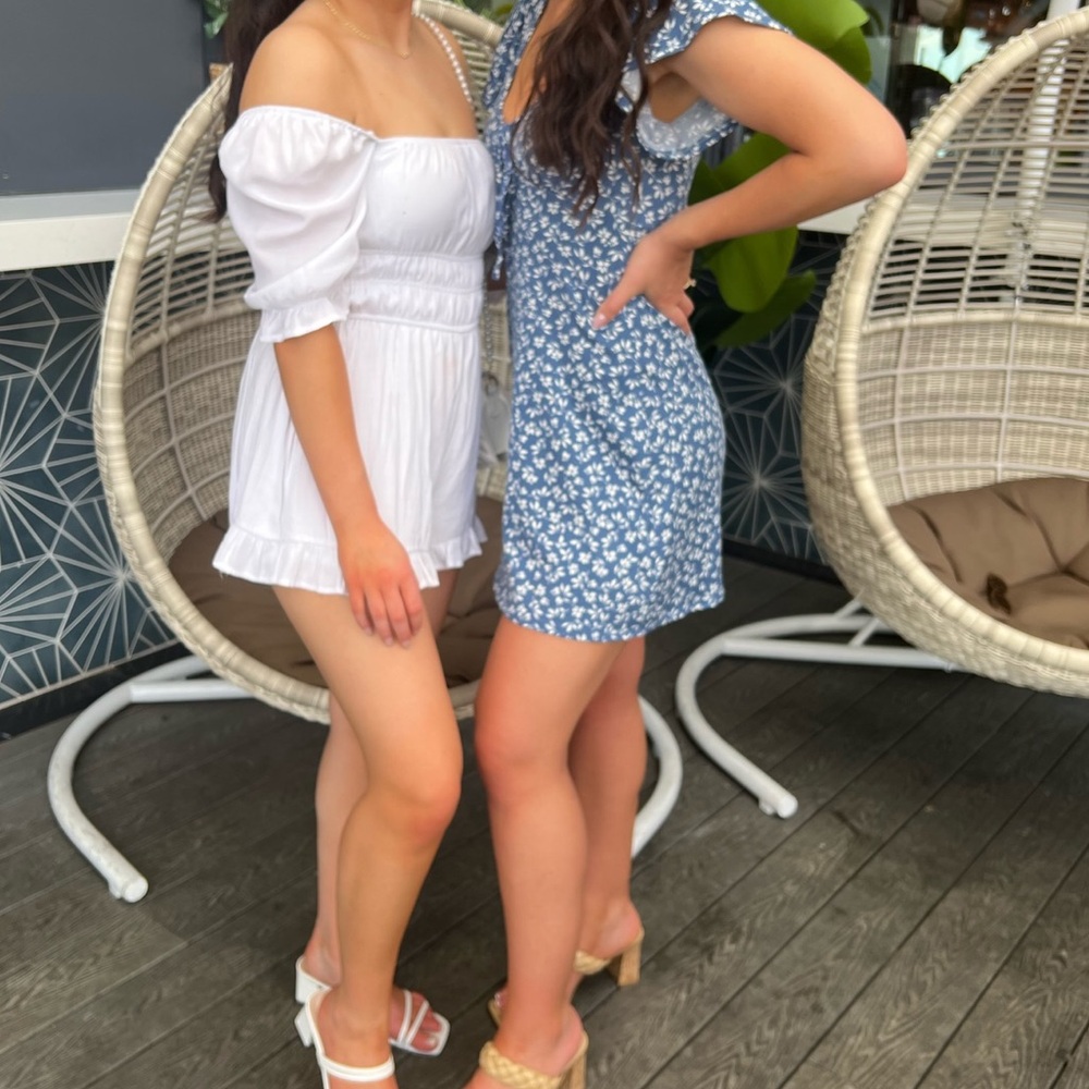 Altar'd State Blue Floral Dress